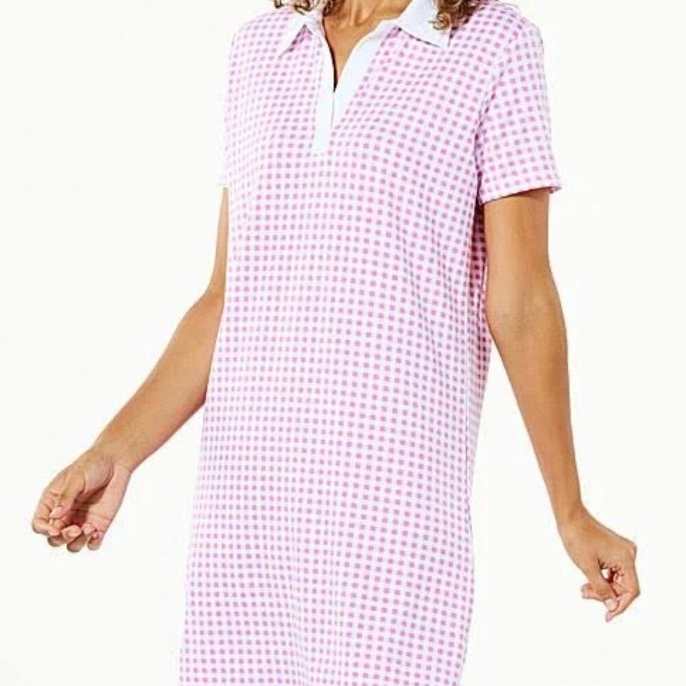 Lacey Chabert-French Terry Polo Dress